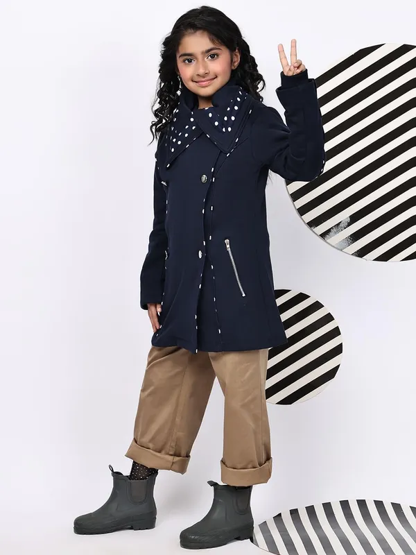 Navy_Blue_Fleece_Solid_Over_Coat_For_Kids