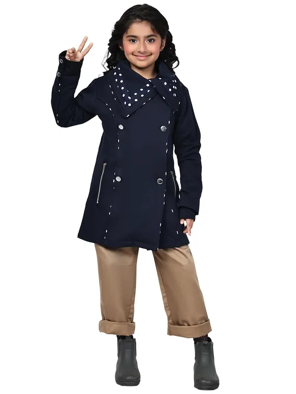 Navy_Blue_Fleece_Solid_Over_Coat_For_Kids