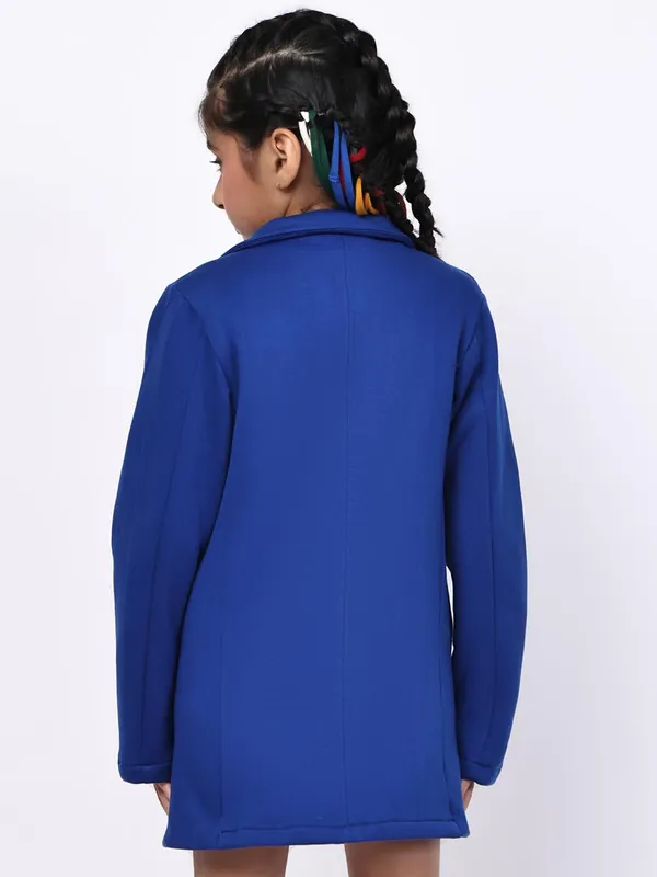 Blue_Fleece_Solid_Jacket_For_Kids