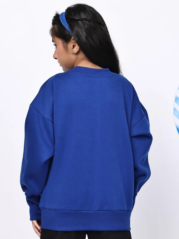 Blue_Fleece_Solid_Jacket_For_Kids