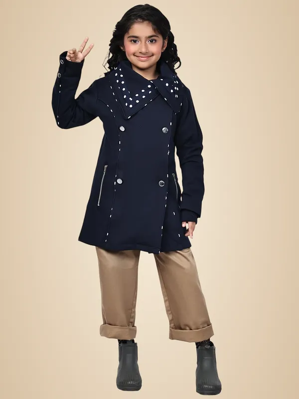 Navy_Blue_Fleece_Solid_Over_Coat_For_Kids