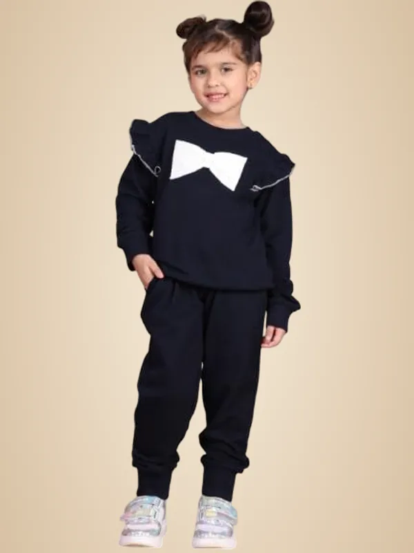 Navy_Blue_Cotton_Solid_Clothing_Set_For_Kids