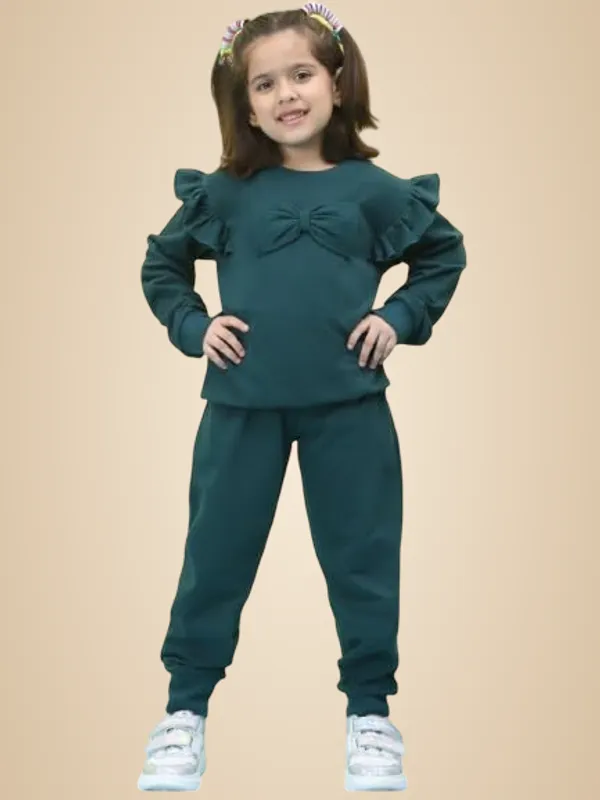 Teal_Cotton_Solid_Clothing_Set_For_Kids