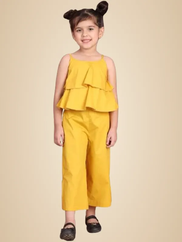Yellow_Cotton_Solid_Clothing_Set_For_Kids