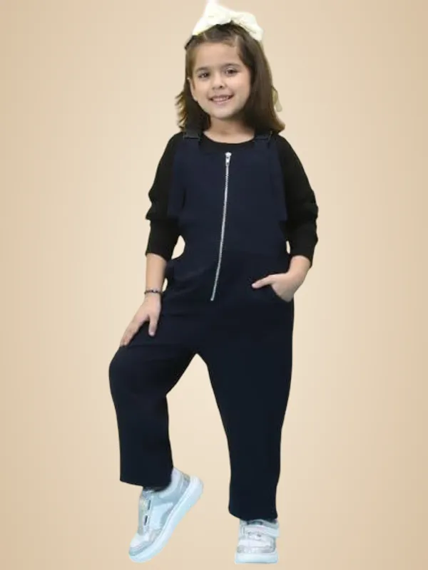 Navy_Blue_Cotton_Solid_Clothing_Set_For_Kids