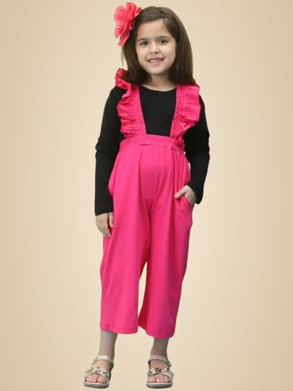 Pink_Cotton_Solid_Clothing_Set_For_Kids