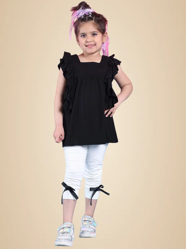 Black_Rayon_Solid_Clothing_Set_For_Kids