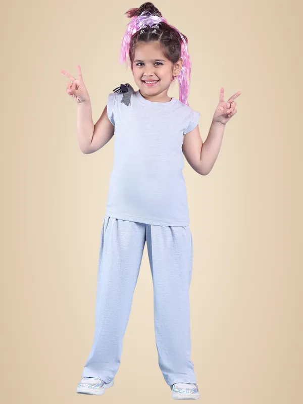 Skyblue_Cotton_Solid_Clothing_Set_For_Kids