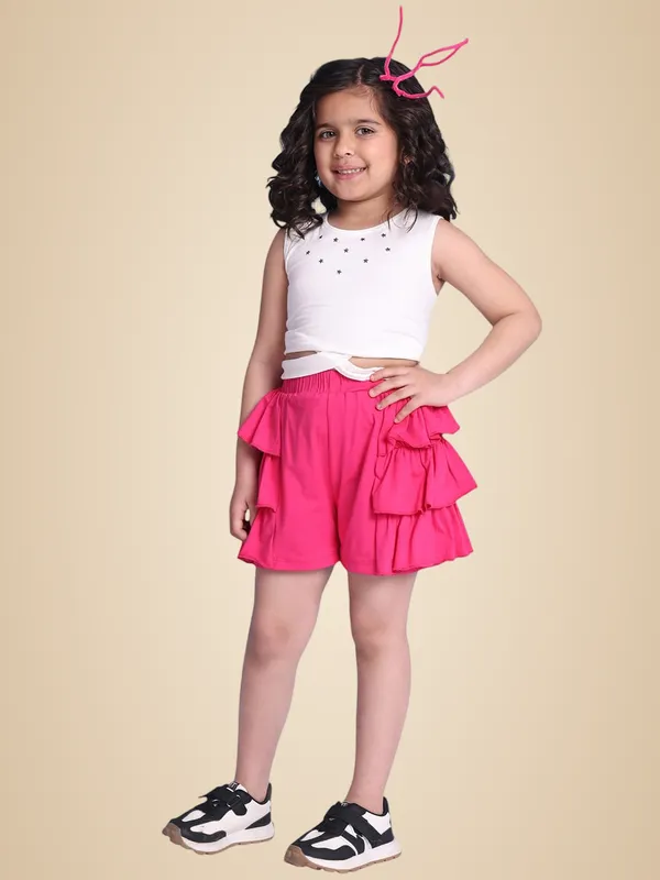 Pink_Rayon_Solid_Clothing_Set_For_Kids