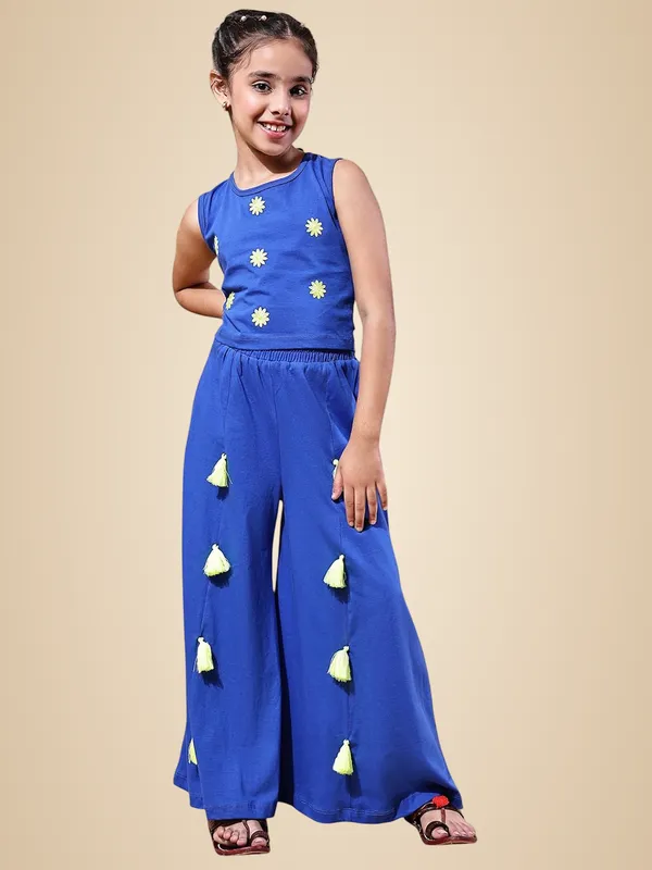 Blue_Rayon_Solid_Clothing_Set_For_Kids