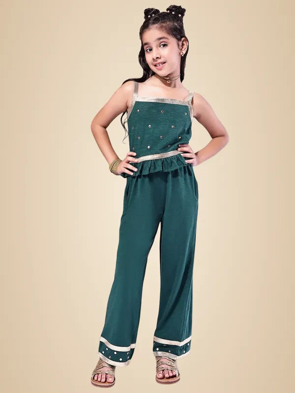 Emerald_Cotton_Blend_Solid_Clothing_Set_For_Kids