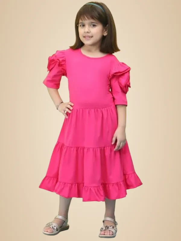 Pink_Cotton_Blend_Solid_Dress_For_Kids