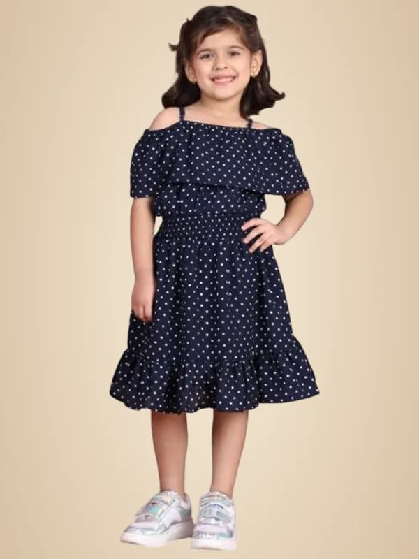 Navy_Blue_Polyester_Solid_Dress_For_Kids