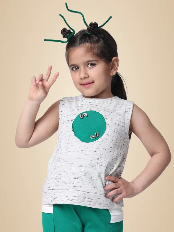 Offwhite_Cotton_Solid_Top_For_Kids