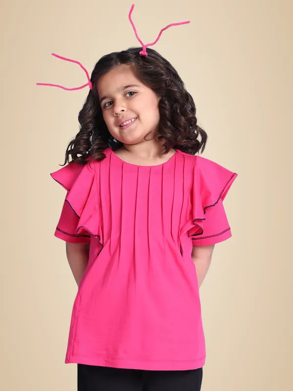 Fuchsia_Cotton_Solid_Top_For_Kids