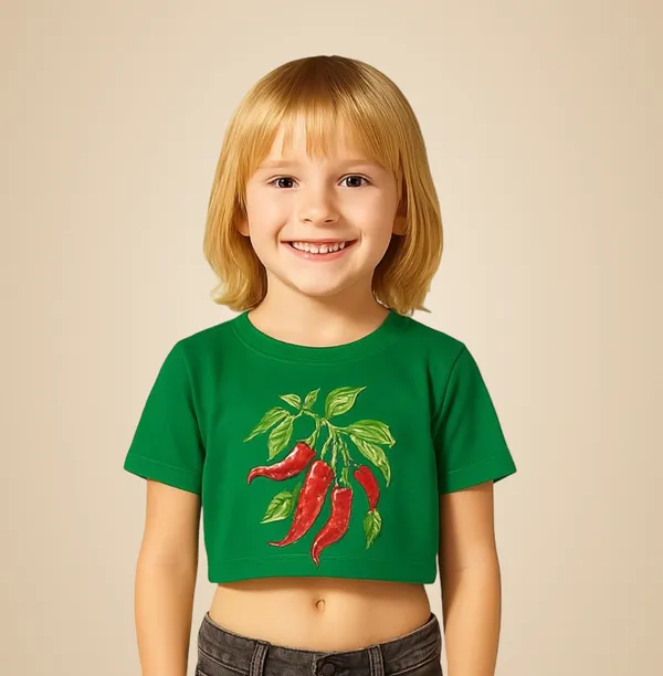 Green_Rayon_Solid_Top_For_Kids