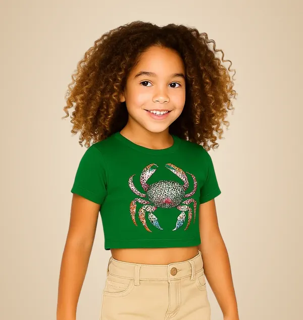 Green_Rayon_Solid_Top_For_Kids