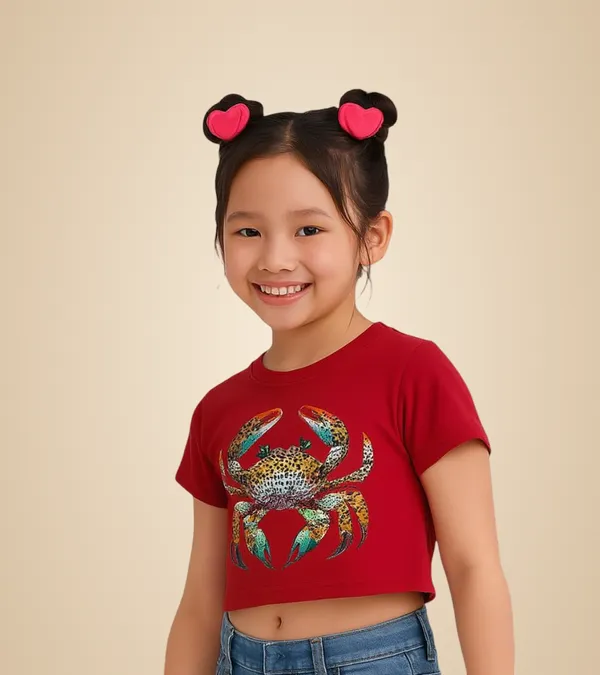 Red_Rayon_Solid_Top_For_Kids