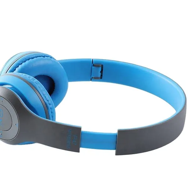 P47_Wireless_Bluetooth_Headphones_-_Blue_&_Grey_Foldable_Over-Ear_Headset_With_Multi-Function_Controls