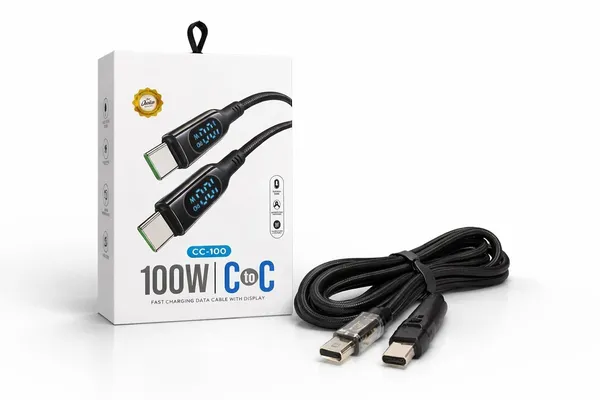 100W_Usb_Type-C_To_Type-C_Fast_Charging_Cable_With_Display_-_Black_Braided_Cable