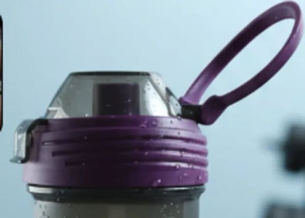 Translucent_Speckled_Water_Bottle_With_Purple_Lid_And_Handle