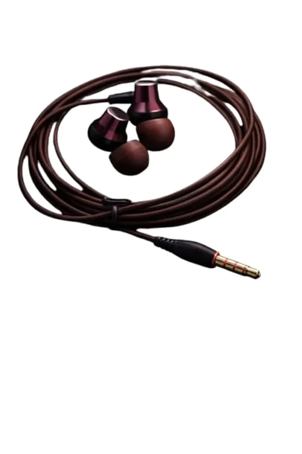 Premium_In-Ear_Wired_Earphones_With_Microphone_-_Rose_Gold_&_Brown
