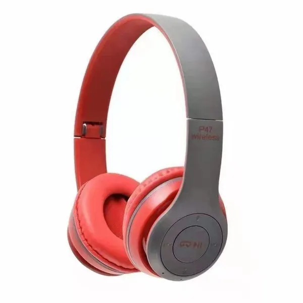 P47_Wireless_Bluetooth_Headphones_-_Red_&_Grey