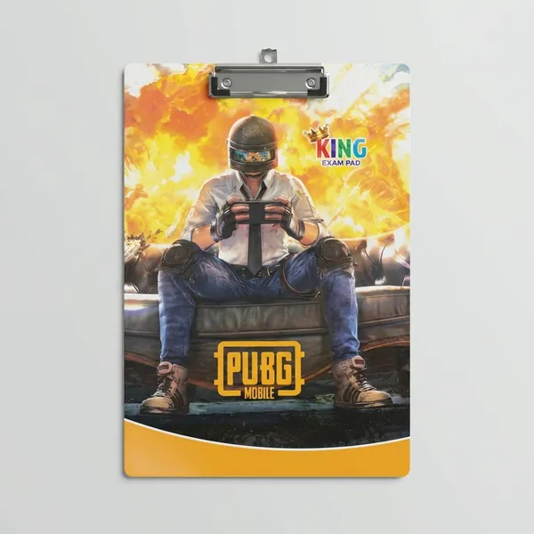 Pack_Of_5+5_Multicolor_Exam_Pad_PUBG_and_Lotus-_King_Exam_Pad_With_Clipboard_23x36_Cm