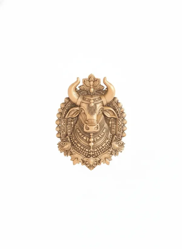 Golden_Royal_Nandi_Bull_Head_Brooch_|_Antique_Gold_Sherwani_Pin