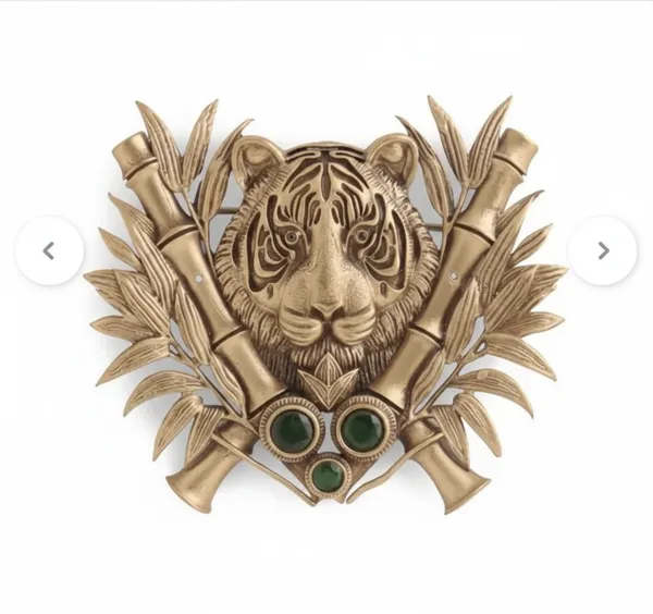 Golden_Royal_Bengal_Tiger_And_Bamboo_Crest_Brooch_|_Antique_Gold_Sherwani_Pin