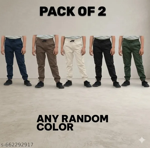 Multicolor_Premium_Solid_Cotton_Cargo_6_Pocket_For_Men_Pack_Of_2