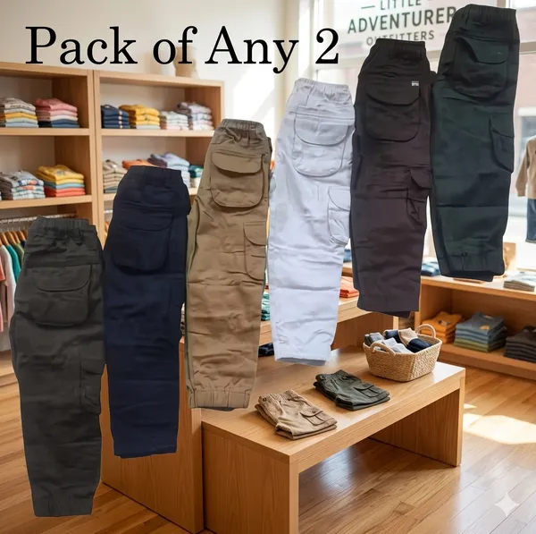 Multicolor_Premium_Solid_Cotton_Cargo_6_Pocket_For_Men_Pack_Of_2