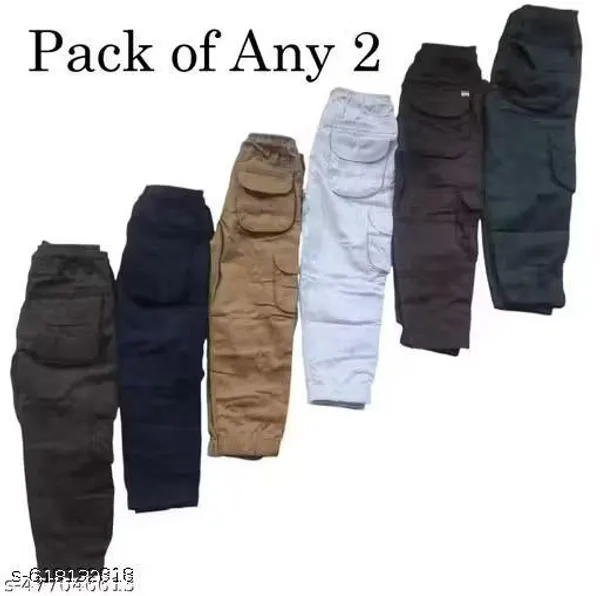 Multicolor_Premium_Solid_Cotton_Cargo_6_Pocket_For_Men_Pack_Of_2