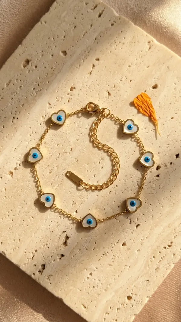 Blue_Star_Charm_Gold_Chain_Bracelet_For_Women