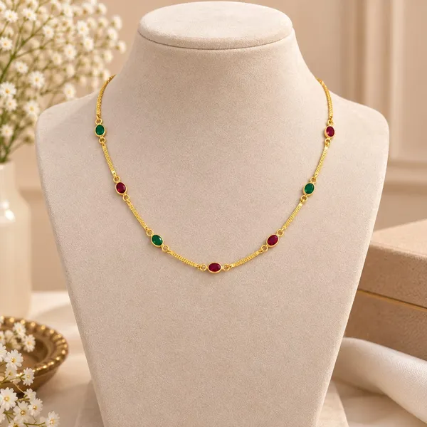 kalyanam_Jewels_–_Classic_Ruby_&_Emerald_Oval_Beaded_Long_Necklace