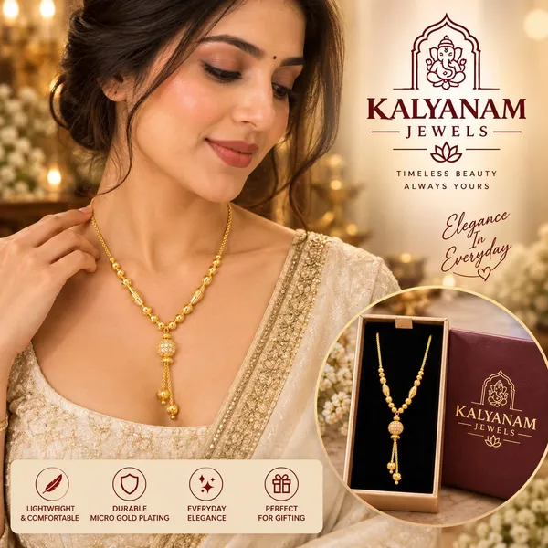 Kalyanam_Jewels_Exquisite_Gold-Plated_Chain_with_Dangler