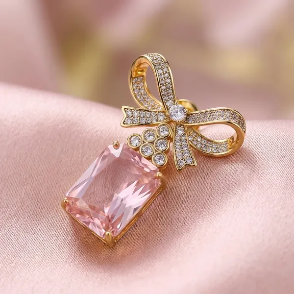 Elegant_Pink_Stone_Bow_Earrings_With_Crystal_Embellishments_For_Women