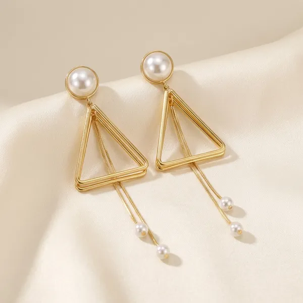 Gold-Toned_Triangle_Drop_Earrings_With_Pearl_Studs_For_Women