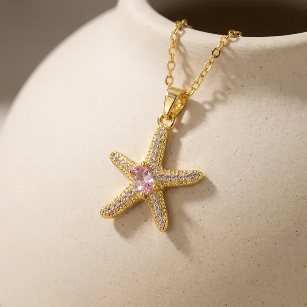 Gold-Plated_Starfish_Pendant_Necklace_With_Crystal_Accents_For_Women