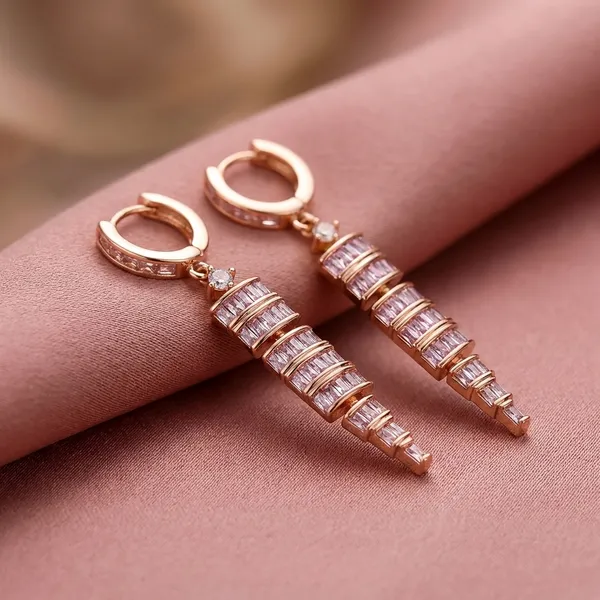 Gold_Tone_Spiral_Crystal_Drop_Earrings_For_Women