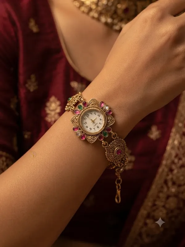 Aura_Jewels_Antique_Gold_Traditional_Stone-Embellished_Matt_Watch