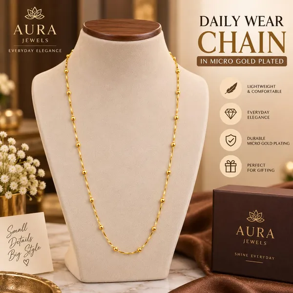Aura_Jewels_Delicate_Gold-Plated_Bead_Station_Chain
