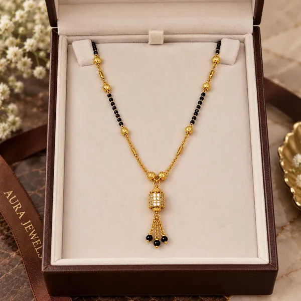 Aura_Jewels_Gold-Plated_Zircon_Mangalsutra