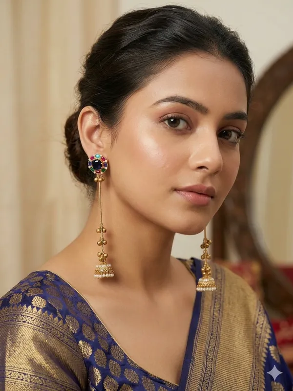 Aura_Jewels_Kashmiri_Multi-stone_Long_Earing