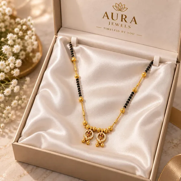 Aura_Jewels_Micro_Plated_Elegant_Dual-Pendant_Black_Beaded_Mangalsutra