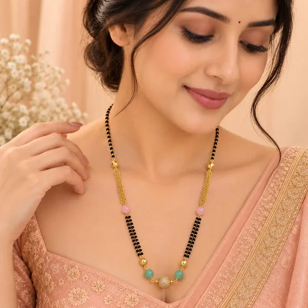 Aura_Jewels_Pastel_Bead_Multi-Strand_Mangalsutra