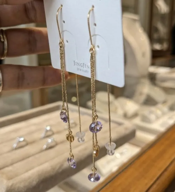 Elegant_Purple_Crystal_Drop_Earrings_With_Pearl_Accents_For_Women