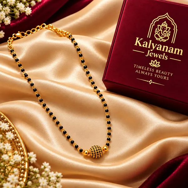 Dual_Mangalsutra_Combo_Set_–_Textured_Gold_Bead_&_Zircon_Infinity_Pendant_Short_Mangalsutras___