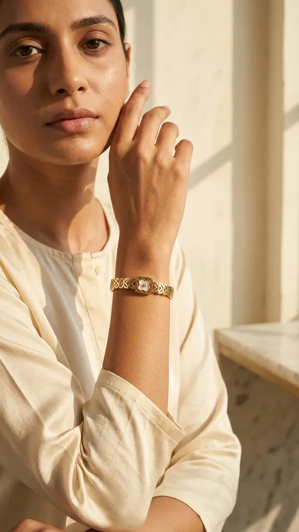 Flora_Gold_Charm_Bracelete