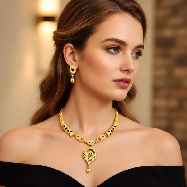 Micro_Gold_Plated_Elegance_Zircon_&_Ruby_Accent_Necklace_Set
